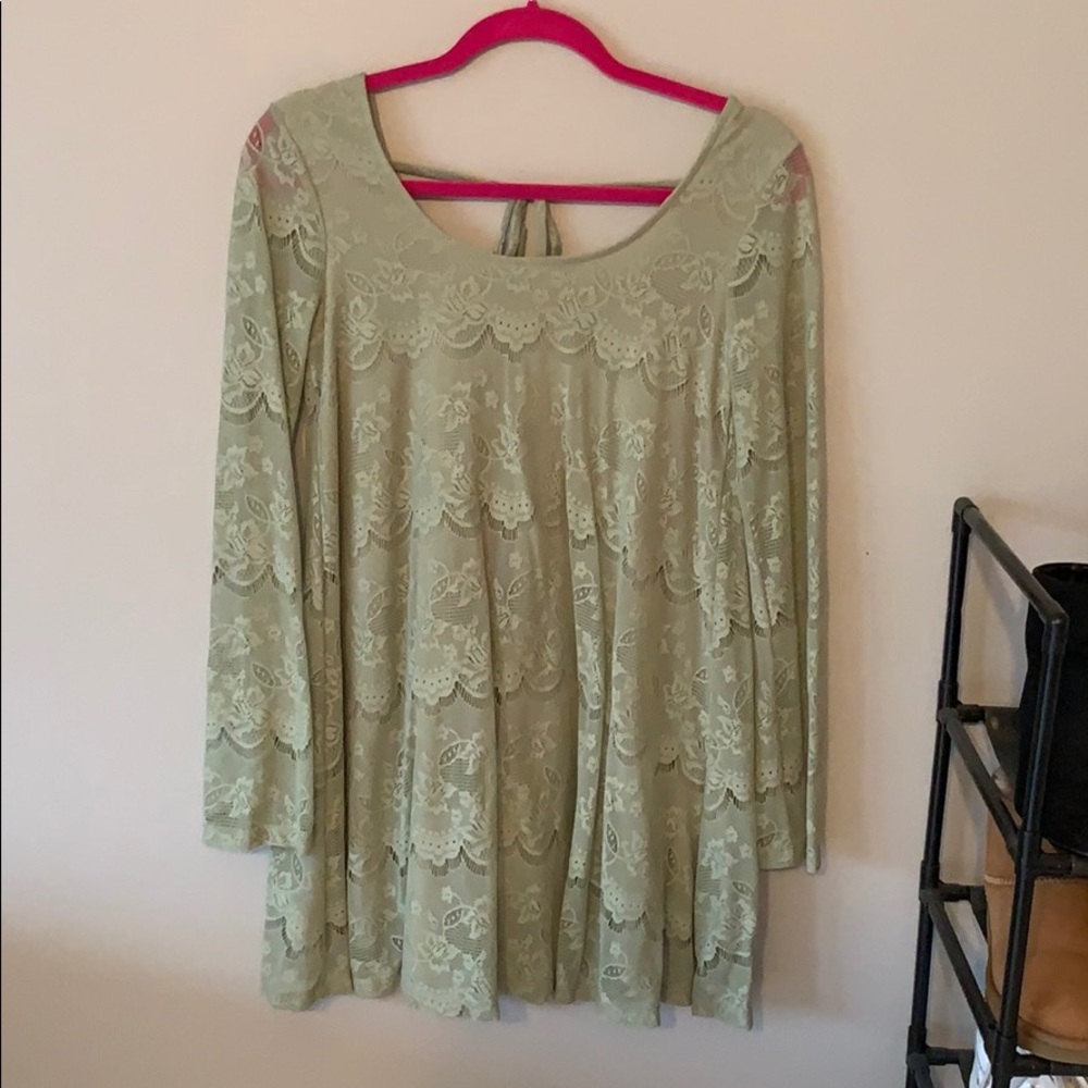 long sleeve flowy dress